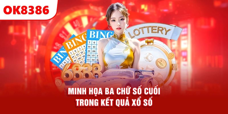 minh họa ba chữ số cuối trong kết quả xổ số